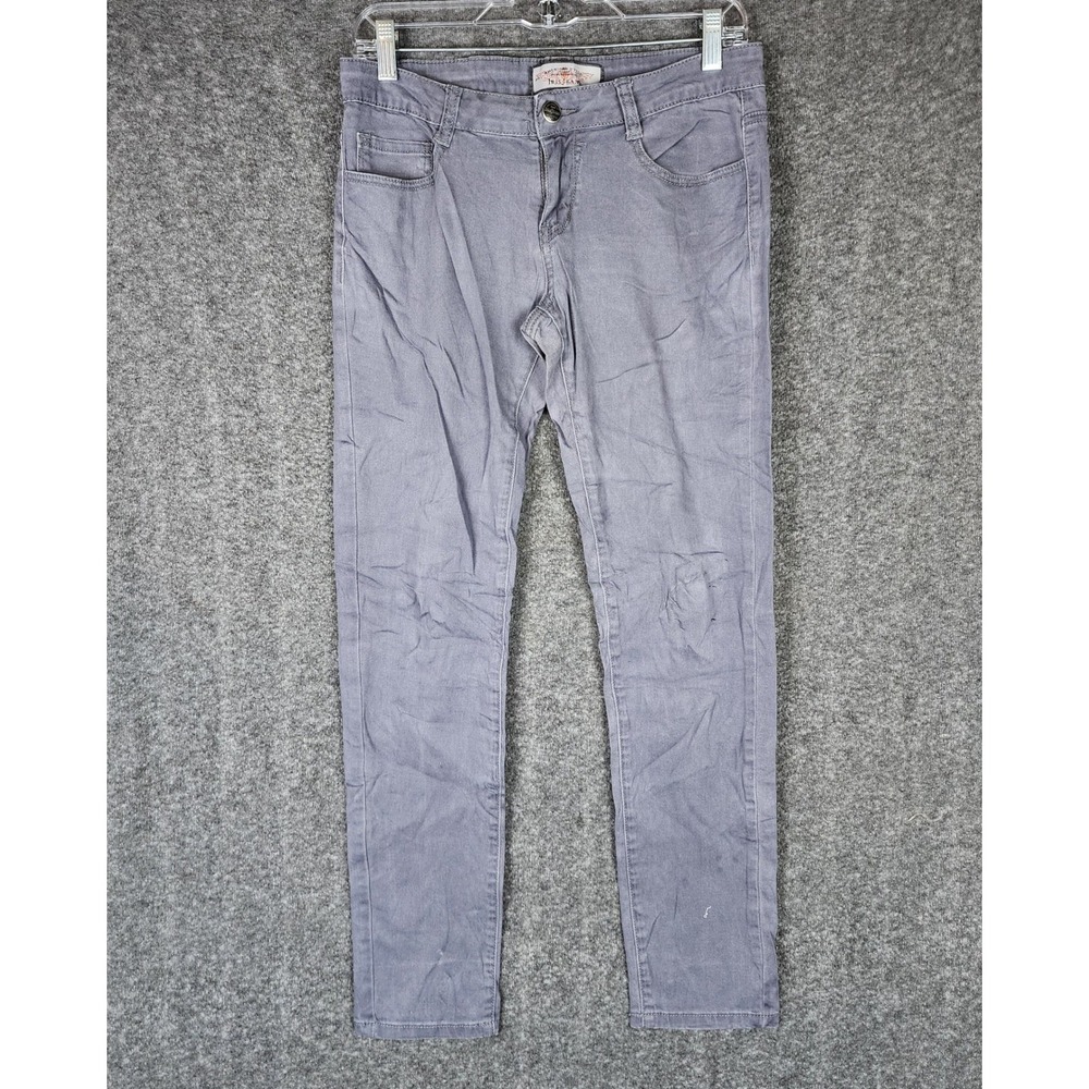 Iris Jeans Pants Womens 9 Modern Vintage Gray Stretch Skinny Denim IP1040 EUC